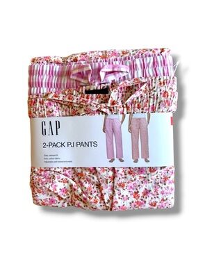 GAP Cotton Multi Print Pajama Pants Set 2 Pair